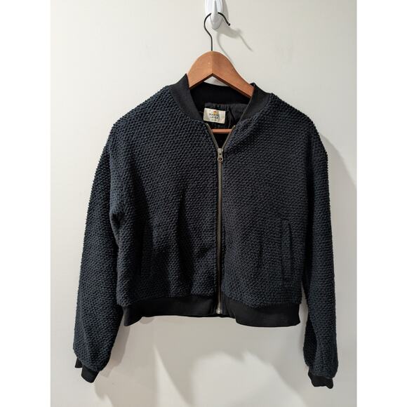 Marine Layer Bird's Eye Textured Bomber Jacket - Picture 2 of 4